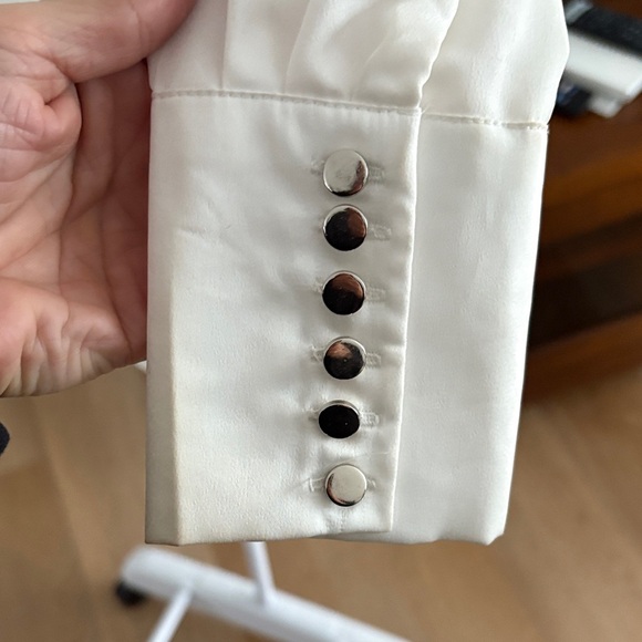 Love Culture Cream Drape Neck Blouse - Picture 2 of 3